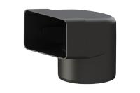 Отвод угловой для парапетной воронки Татполимер ТП-89.100, черный