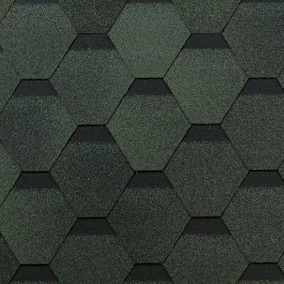 Гибкая черепица ТЕХНОНИКОЛЬ SHINGLAS Оптима, зеленый