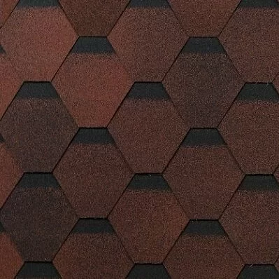 Гибкая черепица ТЕХНОНИКОЛЬ SHINGLAS Оптима, красный