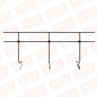 Ограждение кровельное для металлочерепицы BORGE H-120 1200х3000 RAL 7024