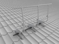 Ограждение кровельное для металлочерепицы BORGE H-90 900х3000 Zn