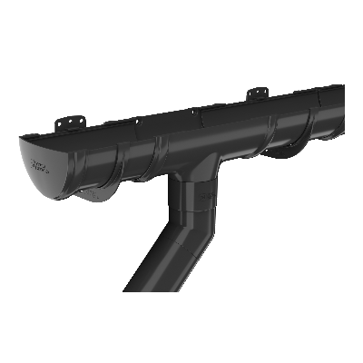 Заглушка желоба ТЕХНОНИКОЛЬ 125/82, черный