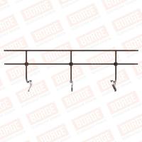Ограждение кровельное для композитной черепицы BORGE H-90 900х3000 Zn RAL 8017