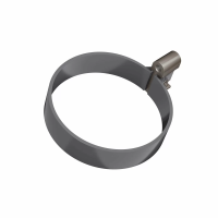 Хомут трубы универсальный ТЕХНОНИКОЛЬ МАКСИ 152/100 с дюбелем, L=140 мм, графитово-серый