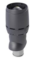 Выход вентиляционный изолированный с колпаком Vilpe Flow XL, D=200P/ИЗ/700, RAL 7015