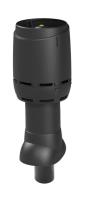 Выход вентиляционный изолированный с колпаком Vilpe Flow, D=110P/ИЗ/350, RAL 9005