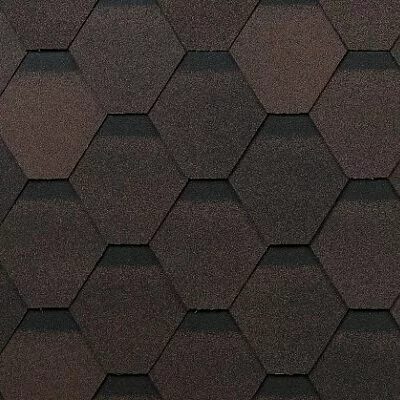 Гибкая черепица ТЕХНОНИКОЛЬ SHINGLAS Оптима, коричневый