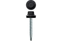 Саморез кровельный Aquasystem 4,8х19 мм, RAL 7024, 250 шт
