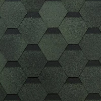 Гибкая черепица ТЕХНОНИКОЛЬ SHINGLAS Оптима, зеленый