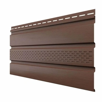 Софит частично перфорированный ТЕХНОНИКОЛЬ Оптима, 3000 мм, каштан