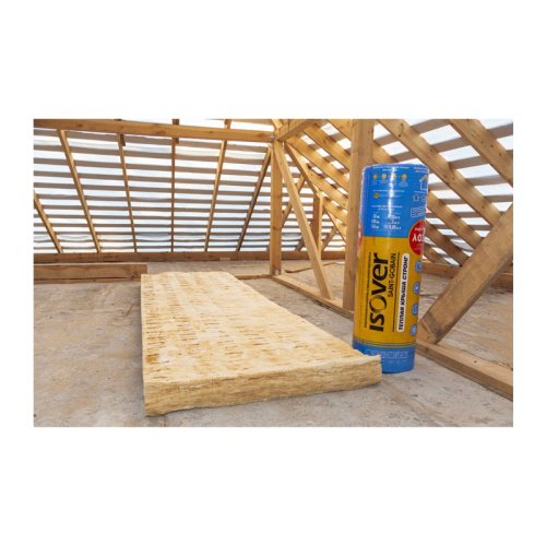 Минеральный утеплитель Isover тёплая крыша стронг, 4000х1220х150мм (4,88м2)