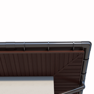 Труба водосточная ТЕХНОНИКОЛЬ МАКСИ 152/100, 1 м, коричневый