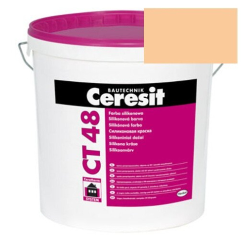 Краска силиконовая фасадная Ceresit CT 48 15 л Savanne 3