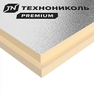 Плита теплоизоляционная LOGICPIR Prof ТЕХНОНИКОЛЬ Ф/Ф 2385х1185х45 мм, L-кромка