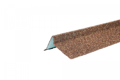 Планка торцевая левая ТЕХНОНИКОЛЬ с гранулятом, терракотовый