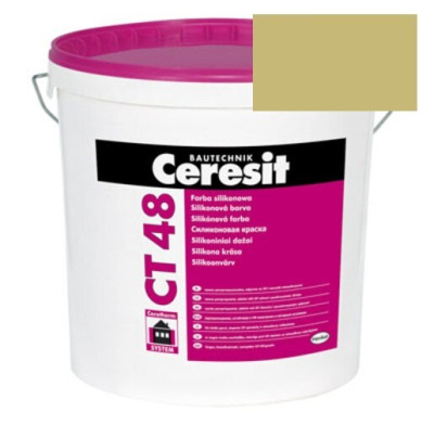 Краска силиконовая фасадная Ceresit CT 48 15 л Ceylon 4