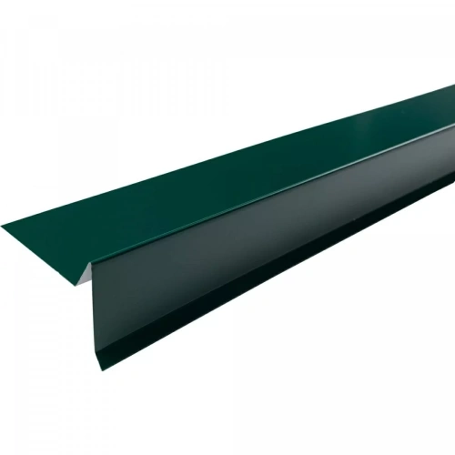 Планка торцевая, 75х25х65х5х2000 мм, 0,45 мм, PE, RAL 6005