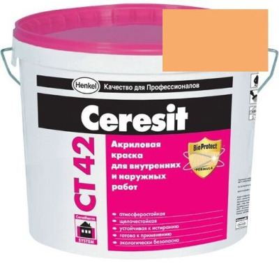 Краска акриловая фасадная Ceresit CT 42 15 л Florida 6