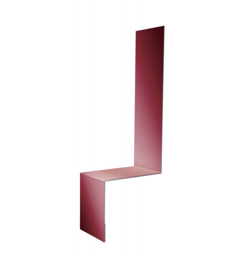 Планка примыкания боковая для фальцевой кровли Grand Line 2000 мм 0,5 Satin с пленкой RAL 3005