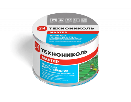 Лента самоклеящаяся Nicoband, 3 м х 7,5 см, серебристый