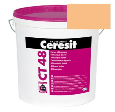 Краска силиконовая фасадная Ceresit CT 48 15 л Kalahari 4