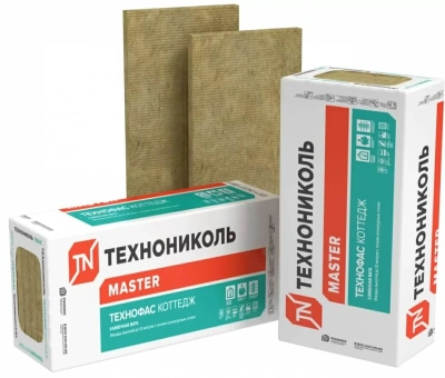 Плита минераловатная ТЕХНОНИКОЛЬ Технофас Коттедж 1200х600х50 мм, 6 шт