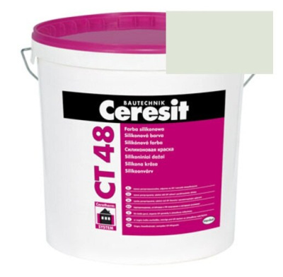 Краска силиконовая фасадная Ceresit CT 48 15 л Toskana 1