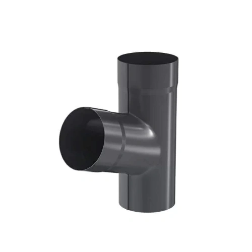 Тройник трубы Aquasystem Комфорт 125/90, RAL 7024