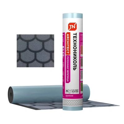 Рулонная черепица ТЕХНОНИКОЛЬ, Бобровый хвост, серый