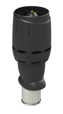 Выход вентиляционный изолированный с колпаком Vilpe Flow, D=160P/ИЗ/500, RAL 9005