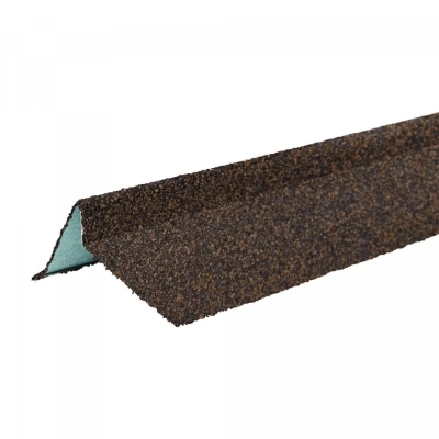 Планка торцевая правая ТЕХНОНИКОЛЬ с гранулятом, светло-коричневый