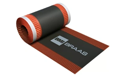 Аэроэлемент конька/хребта BRAAS 310х5000 мм, красный