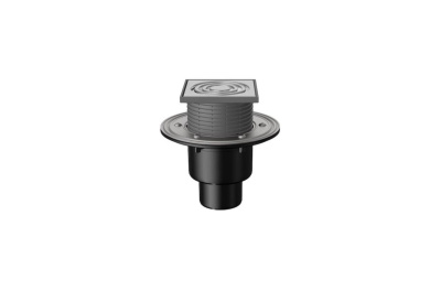 Трап регулируемый FACHMANN T 310.1 SDsP 122x122 вертикальный выпуск DN50/75/110