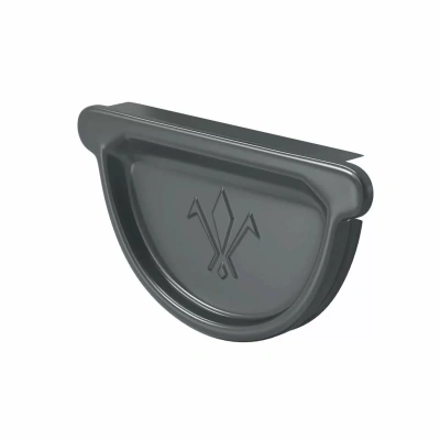 Заглушка желоба универсальная Aquasystem Комфорт 125/90, RAL 7024