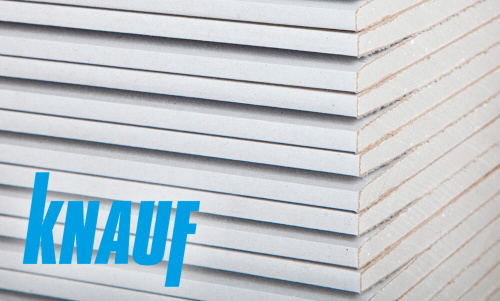Гипсокартон Knauf, 2500х1200х9,5 мм