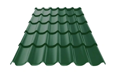 Металлочерепица Металл Профиль Супермонтеррей 1190 0,5 NormanMP RAL 6005