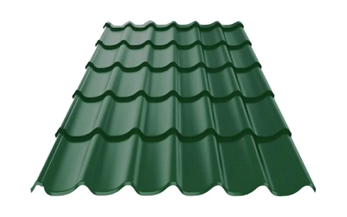 Металлочерепица Металл Профиль Супермонтеррей 1190 0,5 NormanMP RAL 6005