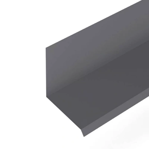 Планка примыкания верхняя к стене для фальцевой кровли Grand Line 150х130х20х2000 мм 0,5 Satin Мatt RAL 7024