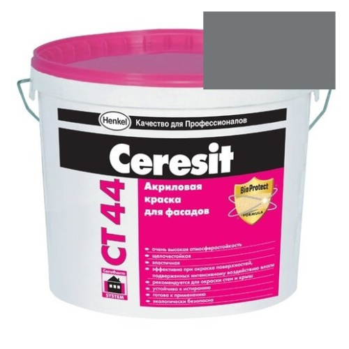 Краска акриловая фасадная Ceresit CT 44 15 л Nebraska 5