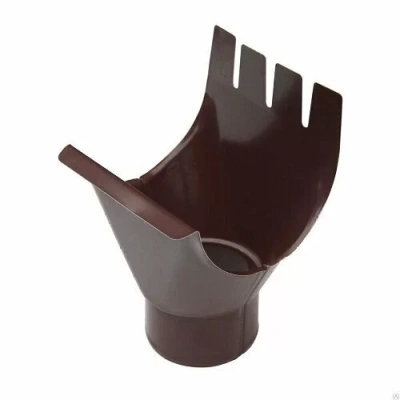 Воронка выпускная Металл Профиль Foramina круглого сечения D=125 Solano PL-double RAL 8017