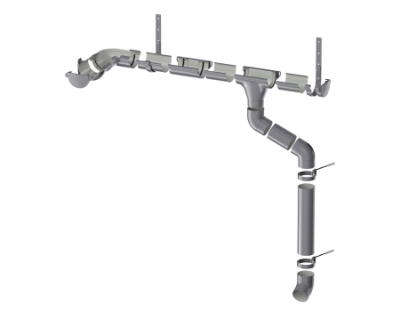 Муфта трубы ТЕХНОНИКОЛЬ МАКСИ 152/100, графитово-серый