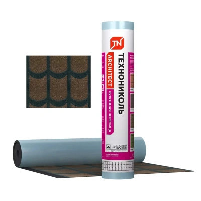 Рулонная черепица ТЕХНОНИКОЛЬ, Классическая, коричневый