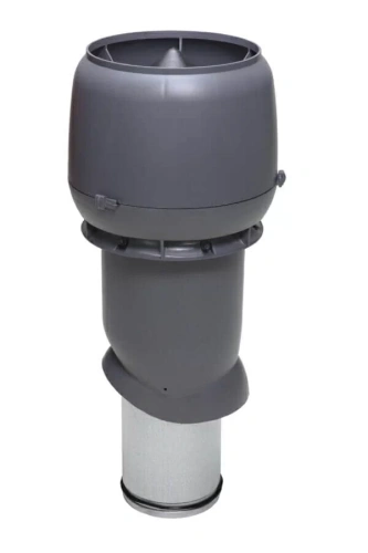 Выход вентиляционный изолированный с колпаком VILPE Flow D=160P/ИЗ/500 RAL 7015 серый