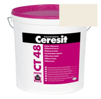Краска силиконовая фасадная Ceresit CT 48 15 л Texas 1