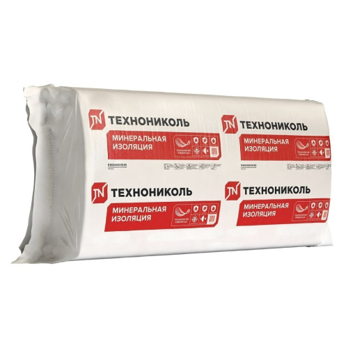Плита минераловатная ТЕХНОНИКОЛЬ 33 PN Фасад ПРОФ, 1200x600x120 мм, 5,76 м2