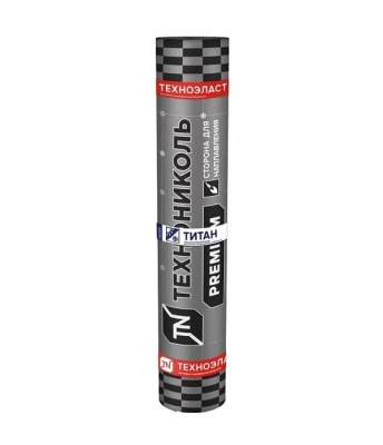 Материал кровельный Техноэласт Титан Top ЭКМ-5.8, верхний слой, полиэфир, 10 м²