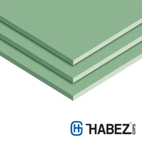 Гипсокартон Хабез Влагостойкий 2500х1200х9,5мм