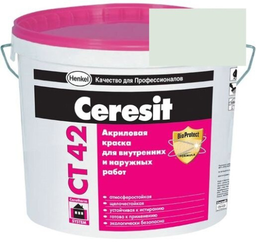 Краска акриловая фасадная Ceresit CT 42 15 л Montana 2