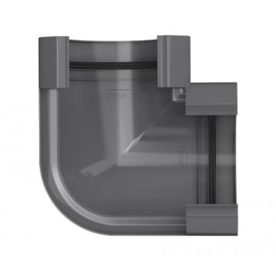 Угол желоба ТЕХНОНИКОЛЬ МАКСИ 152/100, 90°, графитово-серый