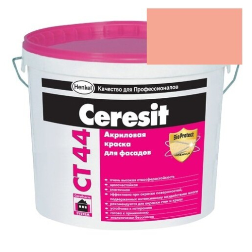 Краска акриловая фасадная Ceresit CT 44 15 л Indiana 3